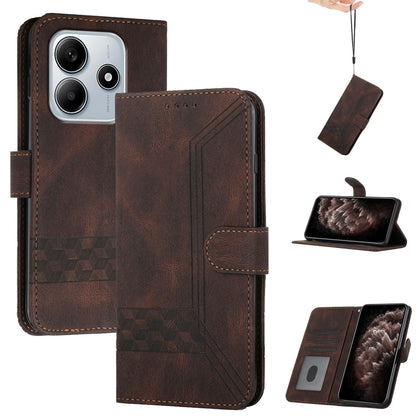 Cubic Skin Feel Flip Leather Phone Case, For Redmi A7 Pro 171mm / Poco C85x 5G, For Redmi Turbo 5 Max / Poco X8 Pro Max, For Redmi Turbo 5 5G / Poco X8 Pro 5G, For Redmi Note 15 4G / 5G 164mm / Poco M8 5G, For Redmi K90 Pro Max / Poco F8 Ultra         ...