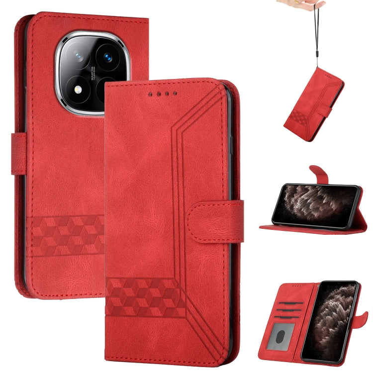 Cubic Skin Feel Flip Leather Phone Case, For Redmi A7 Pro 171mm / Poco C85x 5G, For Redmi Turbo 5 Max / Poco X8 Pro Max, For Redmi Turbo 5 5G / Poco X8 Pro 5G, For Redmi Note 15 4G / 5G 164mm / Poco M8 5G, For Redmi K90 Pro Max / Poco F8 Ultra         ...