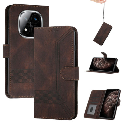 Cubic Skin Feel Flip Leather Phone Case, For Redmi A7 Pro 171mm / Poco C85x 5G, For Redmi Turbo 5 Max / Poco X8 Pro Max, For Redmi Turbo 5 5G / Poco X8 Pro 5G, For Redmi Note 15 4G / 5G 164mm / Poco M8 5G, For Redmi K90 Pro Max / Poco F8 Ultra         ...
