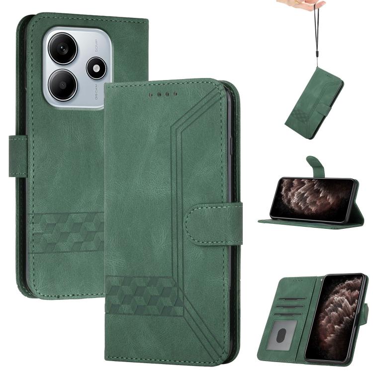 Cubic Skin Feel Flip Leather Phone Case, For Redmi A7 Pro 171mm / Poco C85x 5G, For Redmi Turbo 5 Max / Poco X8 Pro Max, For Redmi Turbo 5 5G / Poco X8 Pro 5G, For Redmi Note 15 4G / 5G 164mm / Poco M8 5G, For Redmi K90 Pro Max / Poco F8 Ultra         ...