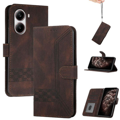 Cubic Skin Feel Flip Leather Phone Case, For Redmi A7 Pro 171mm / Poco C85x 5G, For Redmi Turbo 5 Max / Poco X8 Pro Max, For Redmi Turbo 5 5G / Poco X8 Pro 5G, For Redmi Note 15 4G / 5G 164mm / Poco M8 5G, For Redmi K90 Pro Max / Poco F8 Ultra         ...