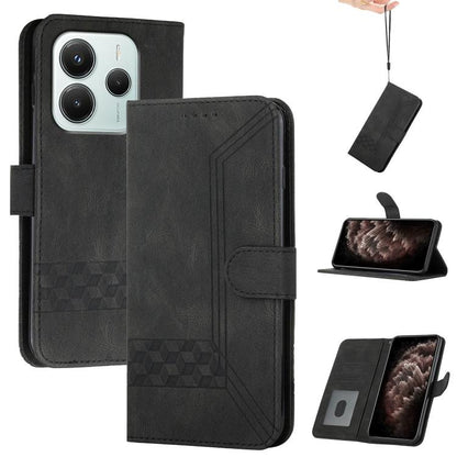 Cubic Skin Feel Flip Leather Phone Case, For Redmi A7 Pro 171mm / Poco C85x 5G, For Redmi Turbo 5 Max / Poco X8 Pro Max, For Redmi Turbo 5 5G / Poco X8 Pro 5G, For Redmi Note 15 4G / 5G 164mm / Poco M8 5G, For Redmi K90 Pro Max / Poco F8 Ultra         ...
