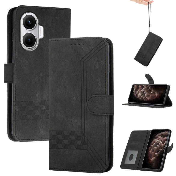 Cubic Skin Feel Flip Leather Phone Case, For Redmi A7 Pro 171mm / Poco C85x 5G, For Redmi Turbo 5 Max / Poco X8 Pro Max, For Redmi Turbo 5 5G / Poco X8 Pro 5G, For Redmi Note 15 4G / 5G 164mm / Poco M8 5G, For Redmi K90 Pro Max / Poco F8 Ultra         ...