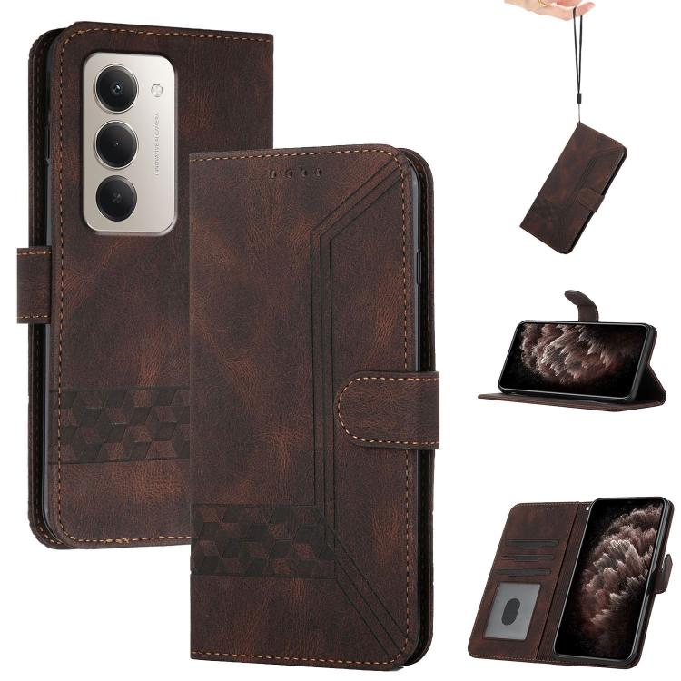 Cubic Skin Feel Flip Leather Phone Case, For Redmi A7 Pro 171mm / Poco C85x 5G, For Redmi Turbo 5 Max / Poco X8 Pro Max, For Redmi Turbo 5 5G / Poco X8 Pro 5G, For Redmi Note 15 4G / 5G 164mm / Poco M8 5G, For Redmi K90 Pro Max / Poco F8 Ultra         ...