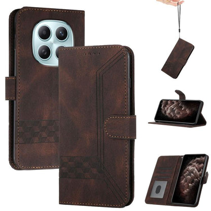 Cubic Skin Feel Flip Leather Phone Case, For Redmi A7 Pro 171mm / Poco C85x 5G, For Redmi Turbo 5 Max / Poco X8 Pro Max, For Redmi Turbo 5 5G / Poco X8 Pro 5G, For Redmi Note 15 4G / 5G 164mm / Poco M8 5G, For Redmi K90 Pro Max / Poco F8 Ultra         ...