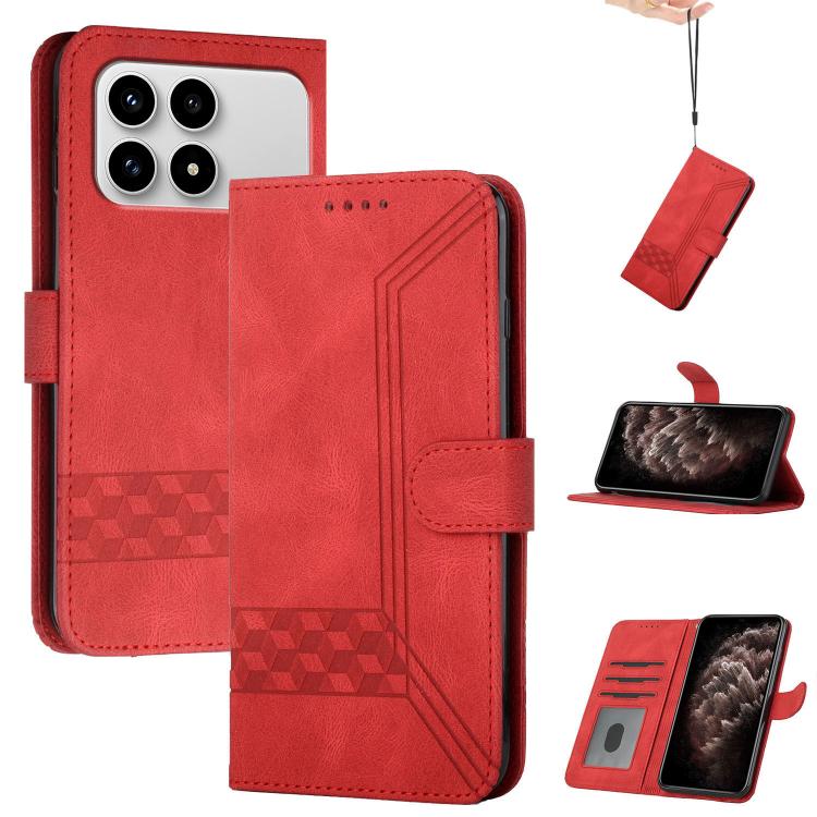 Cubic Skin Feel Flip Leather Phone Case, For Redmi A7 Pro 171mm / Poco C85x 5G, For Redmi Turbo 5 Max / Poco X8 Pro Max, For Redmi Turbo 5 5G / Poco X8 Pro 5G, For Redmi Note 15 4G / 5G 164mm / Poco M8 5G, For Redmi K90 Pro Max / Poco F8 Ultra         ...