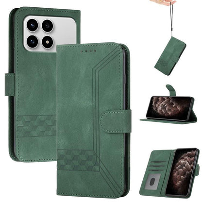 Cubic Skin Feel Flip Leather Phone Case, For Redmi A7 Pro 171mm / Poco C85x 5G, For Redmi Turbo 5 Max / Poco X8 Pro Max, For Redmi Turbo 5 5G / Poco X8 Pro 5G, For Redmi Note 15 4G / 5G 164mm / Poco M8 5G, For Redmi K90 Pro Max / Poco F8 Ultra         ...