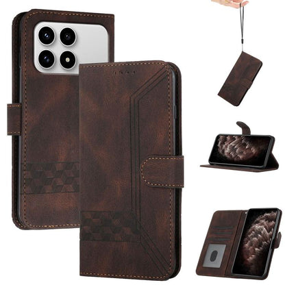 Cubic Skin Feel Flip Leather Phone Case, For Redmi A7 Pro 171mm / Poco C85x 5G, For Redmi Turbo 5 Max / Poco X8 Pro Max, For Redmi Turbo 5 5G / Poco X8 Pro 5G, For Redmi Note 15 4G / 5G 164mm / Poco M8 5G, For Redmi K90 Pro Max / Poco F8 Ultra         ...