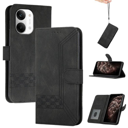 Cubic Skin Feel Flip Leather Phone Case, For Redmi A7 Pro 171mm / Poco C85x 5G, For Redmi Turbo 5 Max / Poco X8 Pro Max, For Redmi Turbo 5 5G / Poco X8 Pro 5G, For Redmi Note 15 4G / 5G 164mm / Poco M8 5G, For Redmi K90 Pro Max / Poco F8 Ultra         ...