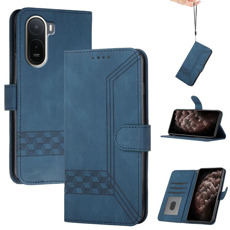 Cubic Skin Feel Flip Leather Phone Case, For Redmi A7 Pro 171mm / Poco C85x 5G, For Redmi Turbo 5 Max / Poco X8 Pro Max, For Redmi Turbo 5 5G / Poco X8 Pro 5G, For Redmi Note 15 4G / 5G 164mm / Poco M8 5G, For Redmi K90 Pro Max / Poco F8 Ultra         ...