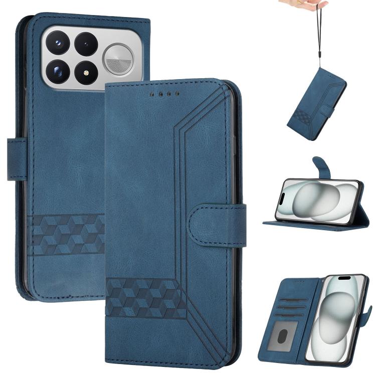 Cubic Skin Feel Flip Leather Phone Case, For Redmi Note 17 4G / 5G Global 169.7mm, For Redmi 17C 5G, For Redmi Note 17 Pro+ 5G Global 163.4mm, For Redmi Note 17 Pro 5G Global 163.5mm, For Redmi K100 Pro Max 5G / Poco F9 Ultra 5G                        ...