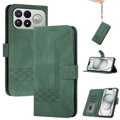 Cubic Skin Feel Flip Leather Phone Case, For Redmi Note 17 4G / 5G Global 169.7mm, For Redmi 17C 5G, For Redmi Note 17 Pro+ 5G Global 163.4mm, For Redmi Note 17 Pro 5G Global 163.5mm, For Redmi K100 Pro Max 5G / Poco F9 Ultra 5G                        ...