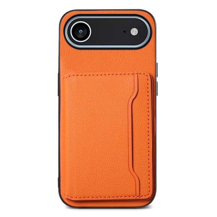 Calf Texture Card Bag Design Full Coverage Phone Case, For iPhone 18 Pro / 17 Pro, For iPhone 18 Pro Max / 17 Pro Max, For iPhone 17, For iPhone Air, For iPhone 16 Pro Max, For iPhone 16 Pro, For iPhone 16 Plus, For iPhone 16