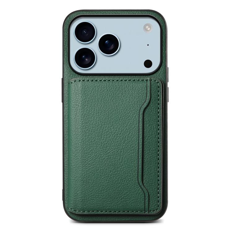 Calf Texture Card Bag Design Full Coverage Phone Case, For iPhone 18 Pro / 17 Pro, For iPhone 18 Pro Max / 17 Pro Max, For iPhone 17, For iPhone Air, For iPhone 16 Pro Max, For iPhone 16 Pro, For iPhone 16 Plus, For iPhone 16