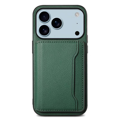 Calf Texture Card Bag Design Full Coverage Phone Case, For iPhone 18 Pro / 17 Pro, For iPhone 18 Pro Max / 17 Pro Max, For iPhone 17, For iPhone Air, For iPhone 16 Pro Max, For iPhone 16 Pro, For iPhone 16 Plus, For iPhone 16