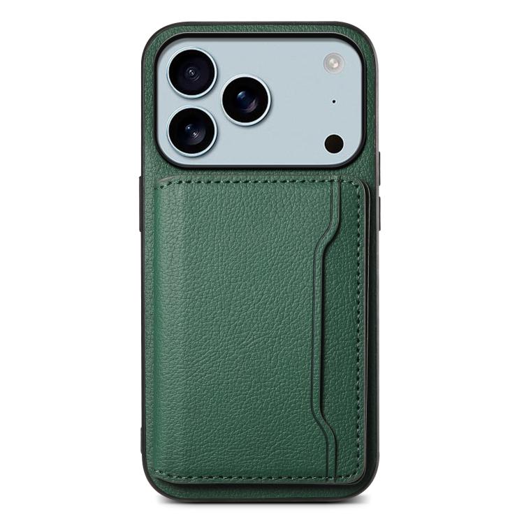 Calf Texture Card Bag Design Full Coverage Phone Case, For iPhone 18 Pro / 17 Pro, For iPhone 18 Pro Max / 17 Pro Max, For iPhone 17, For iPhone Air, For iPhone 16 Pro Max, For iPhone 16 Pro, For iPhone 16 Plus, For iPhone 16