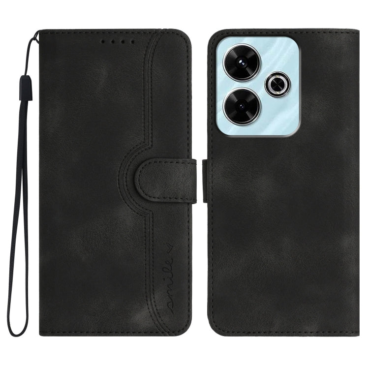 Heart Pattern Skin Feel Leather Phone Case, For Redmi Note 14 5G, For Redmi Note 14 Pro+ 5G, For Redmi Note 14 Pro 5G, For Xiaomi Redmi 13 4G, For Redmi Turbo 3 / Poco F6, For Redmi Note 13R Pro / Poco X6 Neo, For Redmi Note 12 Turbo / Poco F5