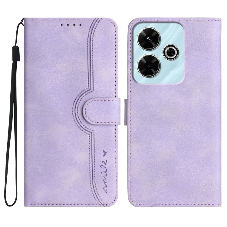 Heart Pattern Skin Feel Leather Phone Case, For Redmi Note 14 5G, For Redmi Note 14 Pro+ 5G, For Redmi Note 14 Pro 5G, For Xiaomi Redmi 13 4G, For Redmi Turbo 3 / Poco F6, For Redmi Note 13R Pro / Poco X6 Neo, For Redmi Note 12 Turbo / Poco F5