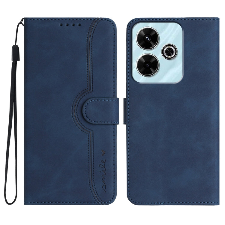 Heart Pattern Skin Feel Leather Phone Case, For Redmi Note 14 5G, For Redmi Note 14 Pro+ 5G, For Redmi Note 14 Pro 5G, For Xiaomi Redmi 13 4G, For Redmi Turbo 3 / Poco F6, For Redmi Note 13R Pro / Poco X6 Neo, For Redmi Note 12 Turbo / Poco F5