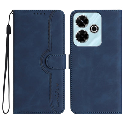 Heart Pattern Skin Feel Leather Phone Case, For Redmi Note 14 5G, For Redmi Note 14 Pro+ 5G, For Redmi Note 14 Pro 5G, For Xiaomi Redmi 13 4G, For Redmi Turbo 3 / Poco F6, For Redmi Note 13R Pro / Poco X6 Neo, For Redmi Note 12 Turbo / Poco F5