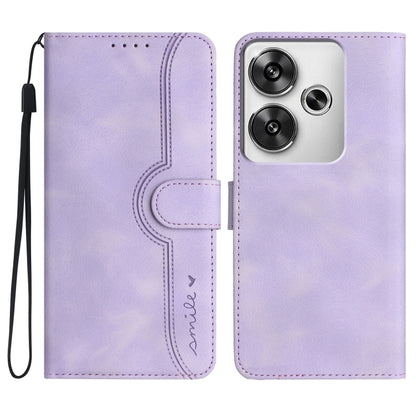 Heart Pattern Skin Feel Leather Phone Case, For Redmi Note 14 5G, For Redmi Note 14 Pro+ 5G, For Redmi Note 14 Pro 5G, For Xiaomi Redmi 13 4G, For Redmi Turbo 3 / Poco F6, For Redmi Note 13R Pro / Poco X6 Neo, For Redmi Note 12 Turbo / Poco F5