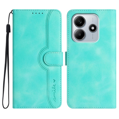 Heart Pattern Skin Feel Leather Phone Case, For Redmi Note 14 5G, For Redmi Note 14 Pro+ 5G, For Redmi Note 14 Pro 5G, For Xiaomi Redmi 13 4G, For Redmi Turbo 3 / Poco F6, For Redmi Note 13R Pro / Poco X6 Neo, For Redmi Note 12 Turbo / Poco F5