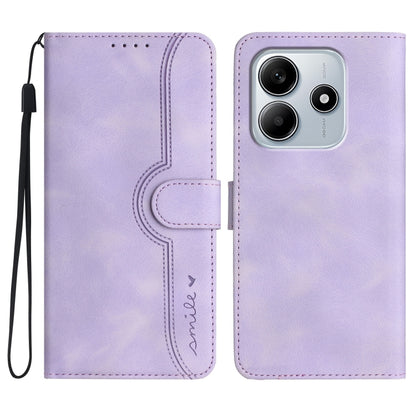 Heart Pattern Skin Feel Leather Phone Case, For Redmi Note 14 5G, For Redmi Note 14 Pro+ 5G, For Redmi Note 14 Pro 5G, For Xiaomi Redmi 13 4G, For Redmi Turbo 3 / Poco F6, For Redmi Note 13R Pro / Poco X6 Neo, For Redmi Note 12 Turbo / Poco F5