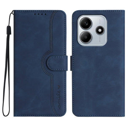 Heart Pattern Skin Feel Leather Phone Case, For Redmi Note 14 5G, For Redmi Note 14 Pro+ 5G, For Redmi Note 14 Pro 5G, For Xiaomi Redmi 13 4G, For Redmi Turbo 3 / Poco F6, For Redmi Note 13R Pro / Poco X6 Neo, For Redmi Note 12 Turbo / Poco F5