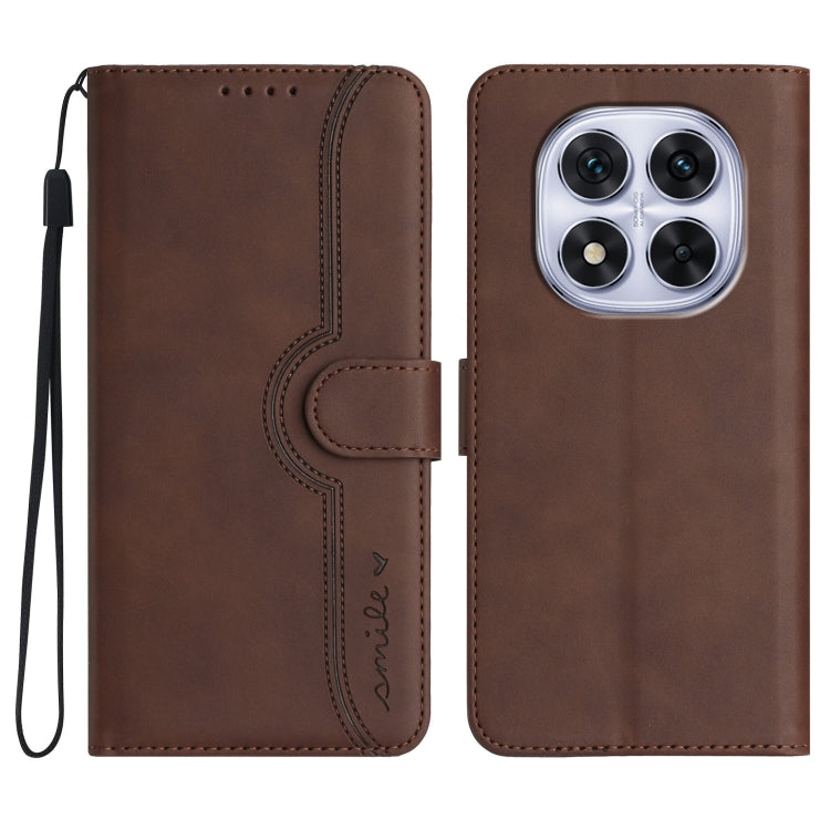Heart Pattern Skin Feel Leather Phone Case, For Redmi Note 14 5G, For Redmi Note 14 Pro+ 5G, For Redmi Note 14 Pro 5G, For Xiaomi Redmi 13 4G, For Redmi Turbo 3 / Poco F6, For Redmi Note 13R Pro / Poco X6 Neo, For Redmi Note 12 Turbo / Poco F5
