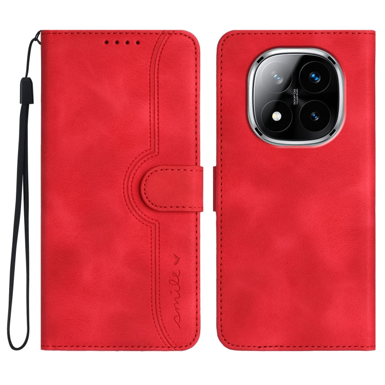 Heart Pattern Skin Feel Leather Phone Case, For Redmi Note 14 5G, For Redmi Note 14 Pro+ 5G, For Redmi Note 14 Pro 5G, For Xiaomi Redmi 13 4G, For Redmi Turbo 3 / Poco F6, For Redmi Note 13R Pro / Poco X6 Neo, For Redmi Note 12 Turbo / Poco F5