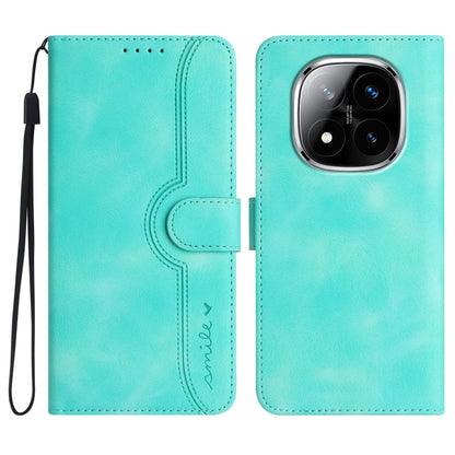 Heart Pattern Skin Feel Leather Phone Case, For Redmi Note 14 5G, For Redmi Note 14 Pro+ 5G, For Redmi Note 14 Pro 5G, For Xiaomi Redmi 13 4G, For Redmi Turbo 3 / Poco F6, For Redmi Note 13R Pro / Poco X6 Neo, For Redmi Note 12 Turbo / Poco F5