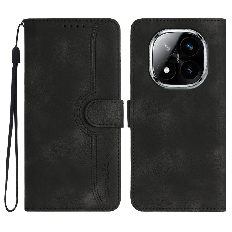 Heart Pattern Skin Feel Leather Phone Case, For Redmi Note 14 5G, For Redmi Note 14 Pro+ 5G, For Redmi Note 14 Pro 5G, For Xiaomi Redmi 13 4G, For Redmi Turbo 3 / Poco F6, For Redmi Note 13R Pro / Poco X6 Neo, For Redmi Note 12 Turbo / Poco F5