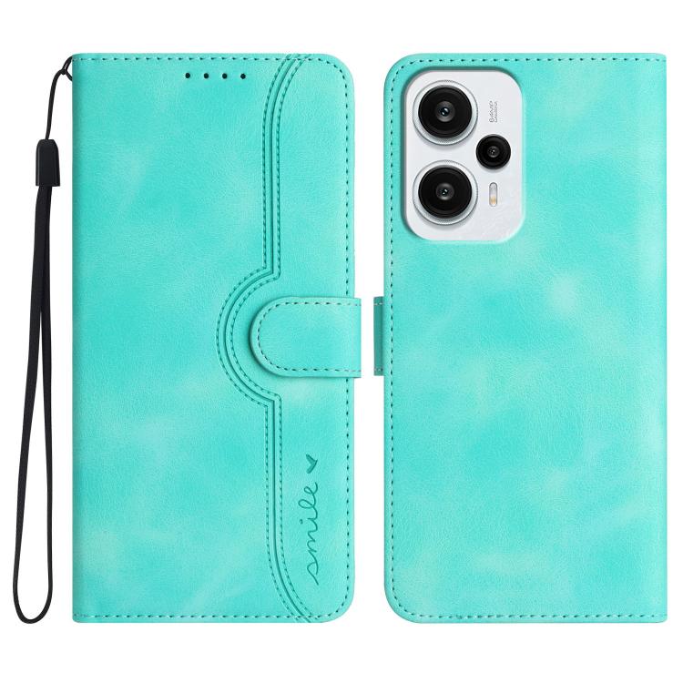 Heart Pattern Skin Feel Leather Phone Case, For Redmi Note 14 5G, For Redmi Note 14 Pro+ 5G, For Redmi Note 14 Pro 5G, For Xiaomi Redmi 13 4G, For Redmi Turbo 3 / Poco F6, For Redmi Note 13R Pro / Poco X6 Neo, For Redmi Note 12 Turbo / Poco F5