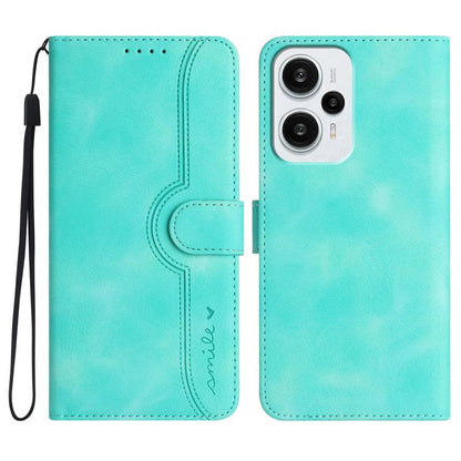 Heart Pattern Skin Feel Leather Phone Case, For Redmi Note 14 5G, For Redmi Note 14 Pro+ 5G, For Redmi Note 14 Pro 5G, For Xiaomi Redmi 13 4G, For Redmi Turbo 3 / Poco F6, For Redmi Note 13R Pro / Poco X6 Neo, For Redmi Note 12 Turbo / Poco F5