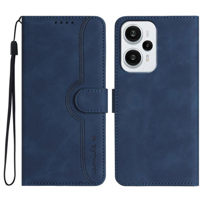 Heart Pattern Skin Feel Leather Phone Case, For Redmi Note 14 5G, For Redmi Note 14 Pro+ 5G, For Redmi Note 14 Pro 5G, For Xiaomi Redmi 13 4G, For Redmi Turbo 3 / Poco F6, For Redmi Note 13R Pro / Poco X6 Neo, For Redmi Note 12 Turbo / Poco F5