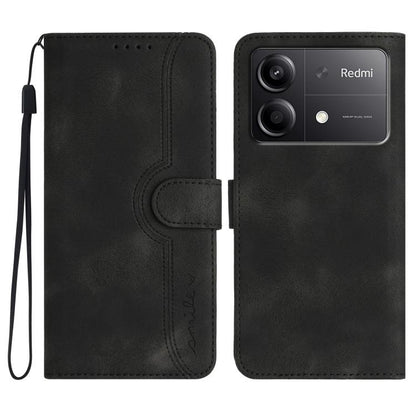 Heart Pattern Skin Feel Leather Phone Case, For Redmi Note 14 5G, For Redmi Note 14 Pro+ 5G, For Redmi Note 14 Pro 5G, For Xiaomi Redmi 13 4G, For Redmi Turbo 3 / Poco F6, For Redmi Note 13R Pro / Poco X6 Neo, For Redmi Note 12 Turbo / Poco F5