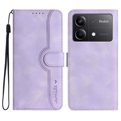 Heart Pattern Skin Feel Leather Phone Case, For Redmi Note 14 5G, For Redmi Note 14 Pro+ 5G, For Redmi Note 14 Pro 5G, For Xiaomi Redmi 13 4G, For Redmi Turbo 3 / Poco F6, For Redmi Note 13R Pro / Poco X6 Neo, For Redmi Note 12 Turbo / Poco F5