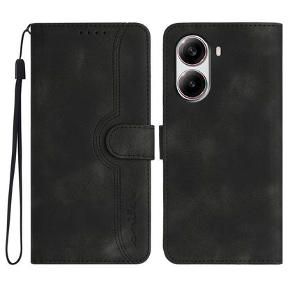 Heart Pattern Skin Feel Leather Phone Case, For Redmi A7 Pro 171mm / Poco C85x 5G, For Redmi Turbo 5 Max / Poco X8 Pro Max, For Redmi Turbo 5 5G / Poco X8 Pro 5G, For Redmi Note 15 4G / 5G 164mm / Poco M8 5G, For Redmi K90 Pro Max / Poco F8 Ultra      ...