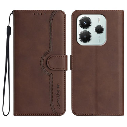 Heart Pattern Skin Feel Leather Phone Case, For Redmi A7 Pro 171mm / Poco C85x 5G, For Redmi Turbo 5 Max / Poco X8 Pro Max, For Redmi Turbo 5 5G / Poco X8 Pro 5G, For Redmi Note 15 4G / 5G 164mm / Poco M8 5G, For Redmi K90 Pro Max / Poco F8 Ultra      ...