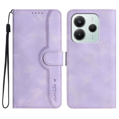 Heart Pattern Skin Feel Leather Phone Case, For Redmi A7 Pro 171mm / Poco C85x 5G, For Redmi Turbo 5 Max / Poco X8 Pro Max, For Redmi Turbo 5 5G / Poco X8 Pro 5G, For Redmi Note 15 4G / 5G 164mm / Poco M8 5G, For Redmi K90 Pro Max / Poco F8 Ultra      ...
