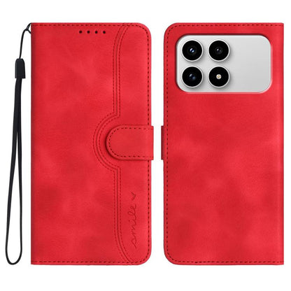 Heart Pattern Skin Feel Leather Phone Case, For Redmi A7 Pro 171mm / Poco C85x 5G, For Redmi Turbo 5 Max / Poco X8 Pro Max, For Redmi Turbo 5 5G / Poco X8 Pro 5G, For Redmi Note 15 4G / 5G 164mm / Poco M8 5G, For Redmi K90 Pro Max / Poco F8 Ultra      ...