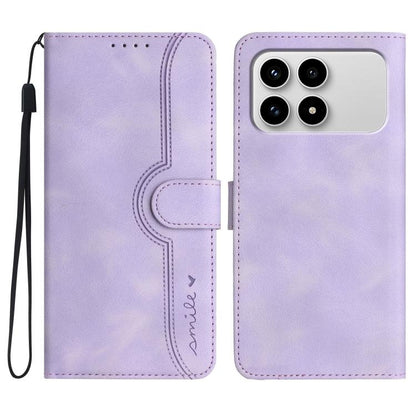 Heart Pattern Skin Feel Leather Phone Case, For Redmi A7 Pro 171mm / Poco C85x 5G, For Redmi Turbo 5 Max / Poco X8 Pro Max, For Redmi Turbo 5 5G / Poco X8 Pro 5G, For Redmi Note 15 4G / 5G 164mm / Poco M8 5G, For Redmi K90 Pro Max / Poco F8 Ultra      ...