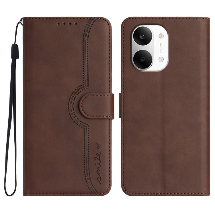 Heart Pattern Skin Feel Leather Phone Case, For Redmi A7 Pro 171mm / Poco C85x 5G, For Redmi Turbo 5 Max / Poco X8 Pro Max, For Redmi Turbo 5 5G / Poco X8 Pro 5G, For Redmi Note 15 4G / 5G 164mm / Poco M8 5G, For Redmi K90 Pro Max / Poco F8 Ultra      ...