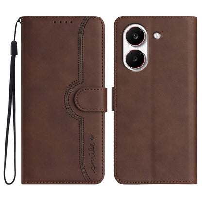 Heart Pattern Skin Feel Leather Phone Case, For Redmi A7 Pro 171mm / Poco C85x 5G, For Redmi Turbo 5 Max / Poco X8 Pro Max, For Redmi Turbo 5 5G / Poco X8 Pro 5G, For Redmi Note 15 4G / 5G 164mm / Poco M8 5G, For Redmi K90 Pro Max / Poco F8 Ultra      ...