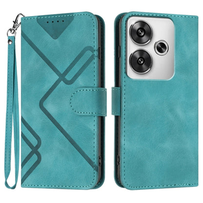 Line Pattern Skin Feel Leather Phone Case, For Redmi Note 14 5G, For Redmi Note 14 Pro+ 5G, For Redmi Note 14 Pro 5G, For Redmi 13 4G, For Redmi Turbo 3 / Poco F6, For Redmi Note 13R Pro / Poco X6 Neo, For Redmi Note 12 Turbo / Poco F5