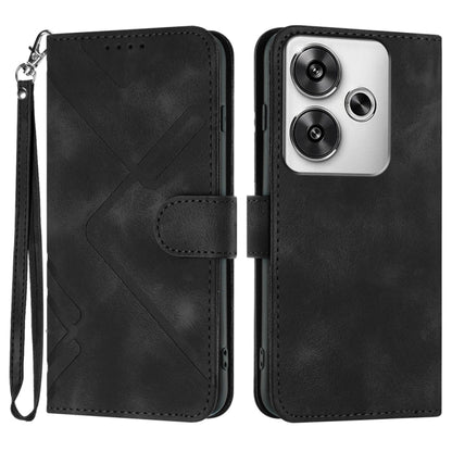 Line Pattern Skin Feel Leather Phone Case, For Redmi Note 14 5G, For Redmi Note 14 Pro+ 5G, For Redmi Note 14 Pro 5G, For Redmi 13 4G, For Redmi Turbo 3 / Poco F6, For Redmi Note 13R Pro / Poco X6 Neo, For Redmi Note 12 Turbo / Poco F5