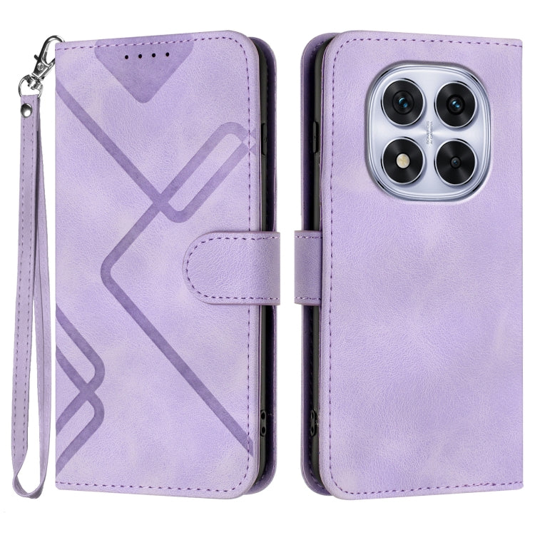 Line Pattern Skin Feel Leather Phone Case, For Redmi Note 14 5G, For Redmi Note 14 Pro+ 5G, For Redmi Note 14 Pro 5G, For Redmi 13 4G, For Redmi Turbo 3 / Poco F6, For Redmi Note 13R Pro / Poco X6 Neo, For Redmi Note 12 Turbo / Poco F5
