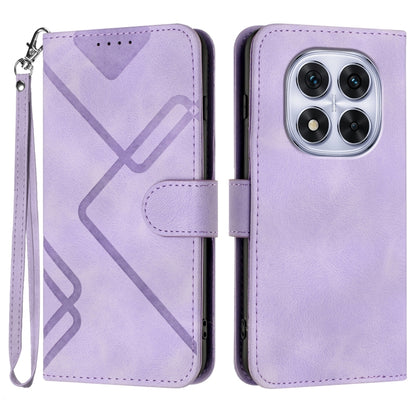 Line Pattern Skin Feel Leather Phone Case, For Redmi Note 14 5G, For Redmi Note 14 Pro+ 5G, For Redmi Note 14 Pro 5G, For Redmi 13 4G, For Redmi Turbo 3 / Poco F6, For Redmi Note 13R Pro / Poco X6 Neo, For Redmi Note 12 Turbo / Poco F5