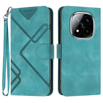 Line Pattern Skin Feel Leather Phone Case, For Redmi Note 14 5G, For Redmi Note 14 Pro+ 5G, For Redmi Note 14 Pro 5G, For Redmi 13 4G, For Redmi Turbo 3 / Poco F6, For Redmi Note 13R Pro / Poco X6 Neo, For Redmi Note 12 Turbo / Poco F5