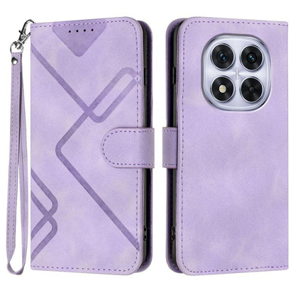 Line Pattern Skin Feel Leather Phone Case, For Redmi A7 Pro 171mm / Poco C85x 5G, For Redmi Turbo 5 Max / Poco X8 Pro Max, For Redmi Turbo 5 5G / Poco X8 Pro 5G, For Redmi Note 15 4G / 5G 164mm / Poco M8 5G, For Redmi K90 Pro Max / Poco F8 Ultra       ...